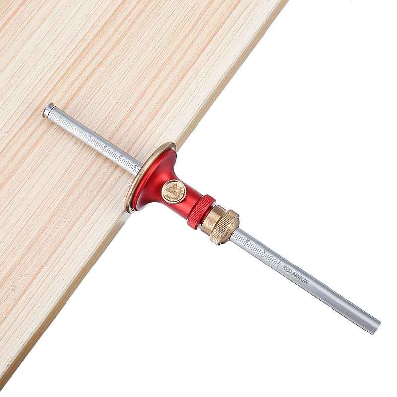 Drillpro Aluminum Alloy Marking Gauge Woodworking Scriber Marking Mortise Gauge for DIY Woodworking Tool