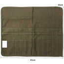 Paint Brush Canvas Bag Roll Up Cases for Artist Draw Pens Watercolor Oil Brushes