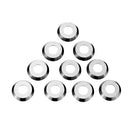 Machifit 10pcs 15mm 152.5-30 Round Carbide Insert Cutter for Wood Turning Lathe Tool