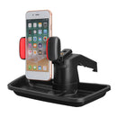 Universal 360 Degree Rotation Car Dashboard Phone Holder Stand with Storage Box for Mobile Phone