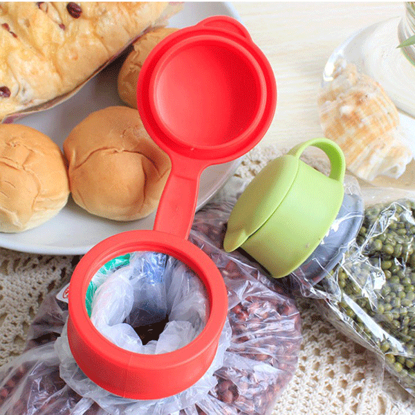 Honana CF-BC03 Silicone Magic Food Bag Seal Ring Clips Fresh Multifunctional Silicone Seal Ring Cap