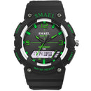 SMAEL 1539 Student Sport Watch Casual Style Waterproof Digital and Analog Dual Display Wristwatch