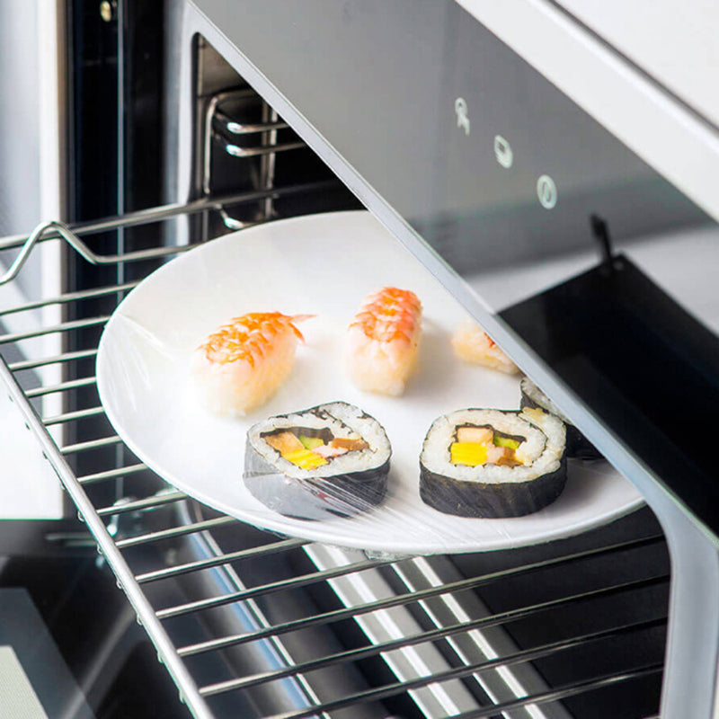 JIEZHI Kitchen PE Cling Film 2 Roll / Set Automatic Cutting Fresh Bag Plastic Wrap