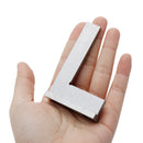 DIN875-2 75 x 50mm Stainless Steel 90 Degree Square Ruler Wide Base Gauge for Woodworking