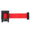2/3/5m Retractable Stanchion Belt Crowd Queue Control Barrier Mounted Accessory Red