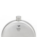 Keith Ti9302 Titanium 150ml Portable Hip Flask Round Flat Bottle Outdoor Camping Tableware