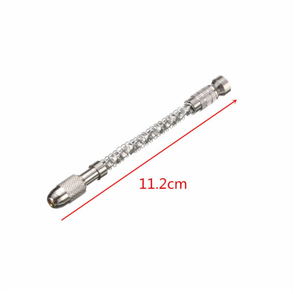 21pc Mini 0.3-1.6mm HSS Twist Micro Drill Bits with Aluminum Hand Drill