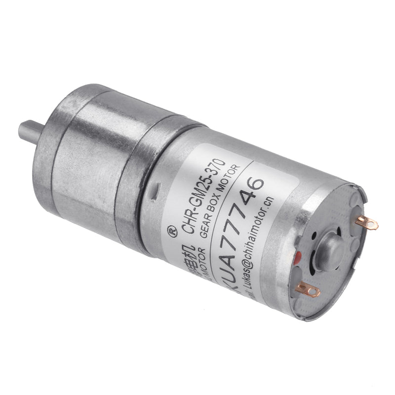 CHIHAI CHR-GM25-370 Motor DC 24V 1:98.8 60rpm Permanent Magnet Micro Gear Motor