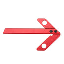Aluminum Alloy Woodworking Center Scriber 45 Degrees Angle Line Caliber Ruler Wood Measuring Scribe Tool