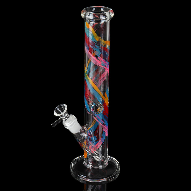 Smoke H-ookah Water Glass B-ong Joint T-obacco Pipe Glassware 30cm