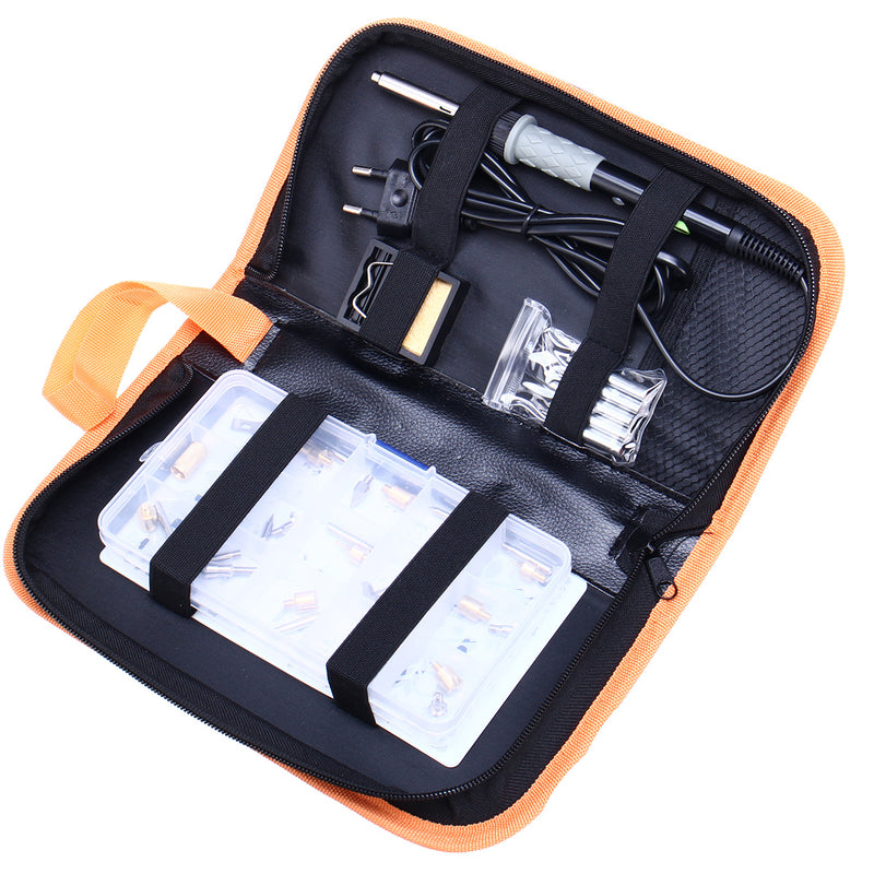40Pcs 60W Wood Carving Burner Solder Iron Kit Electronics Welding Tool Set