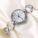 LVPAI Vintage Bracelet Watch Casual Style Crystal Dial Analog Quartz Watch