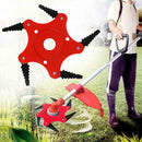 5 Steel Blades Razor Grass Trimmer Head 65Mn Lawn Mower Grass Cutter Brush Cutter Set