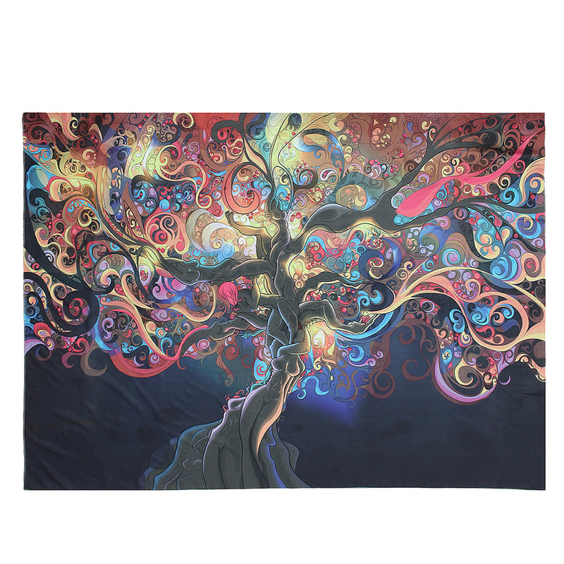 Tapestry Wall Hanging Psychedelic Tree Tapestries Bedspread Home Decoration