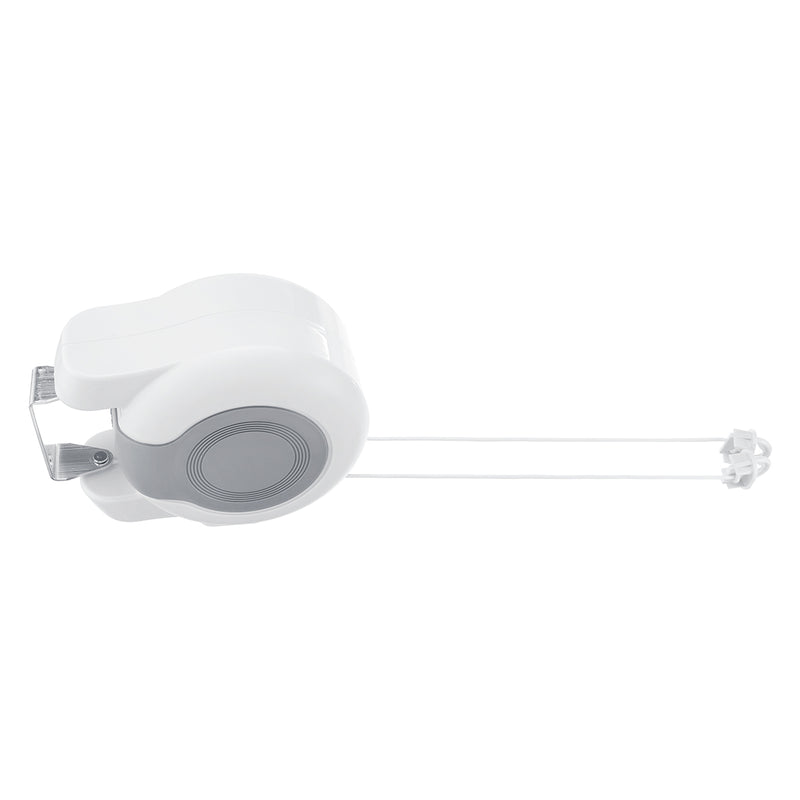 13x2m Wall-Mounted Clothesline Retractable Double Reel Outdoor Indoor Clothes Drying Line
