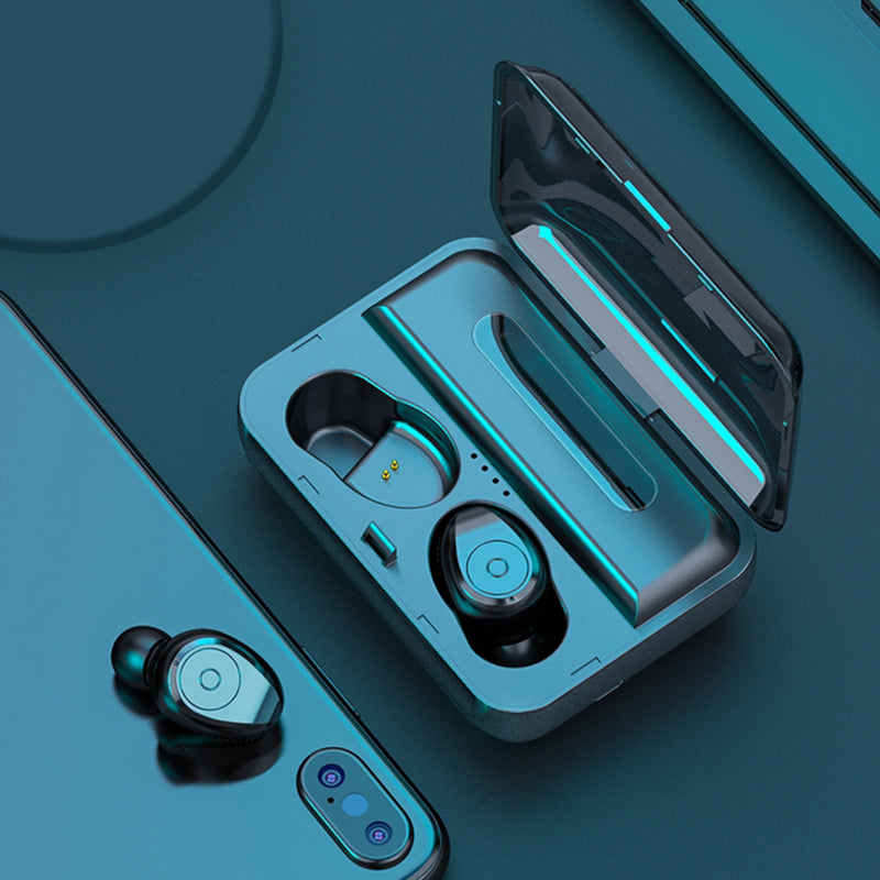 Mini Dual bluetooth 5.0 TWS Wireless Stereo Earphone Noise Reduction Light Display Headphones for Xiaomi