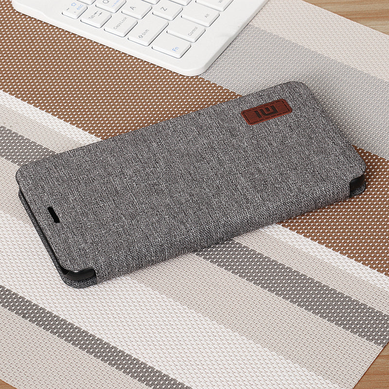 Bakeey Flip Shockproof Fabric Soft Silicone Edge Full Body Protective Case For Xiaomi Redmi Note 5