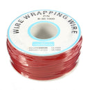 5pcs Red 0.55mm Circuit Board Single-Core Tinned Copper Wire Wrap Electronic Wire Jumper Cable