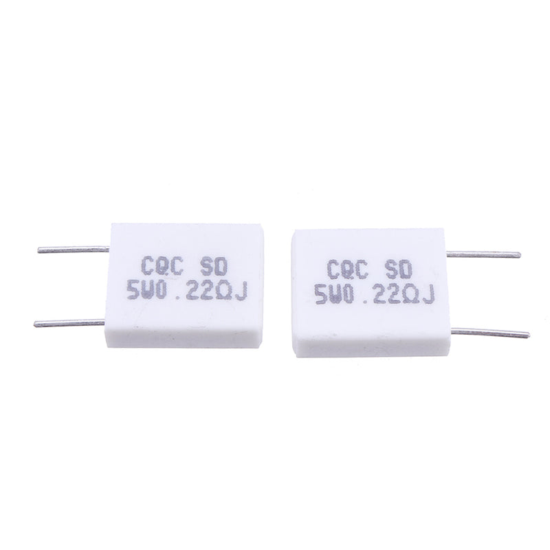 10pcs BPR56 5W 0.22R 0.22 Ohm 5w Non-inductive Ceramic Cement Resistor Wirewound Resistance