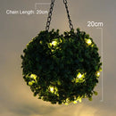 20cm Solar Powered Artificial Topiary Ball LED Solar Light Outdoor Wedding Garden Decorative Lamp
