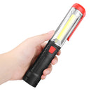 90 Rotation COB+LED USB Rechargeable Emergency Worklight with Magnetic Flashlight LED Work Light