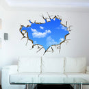 Miico 3D Creative PVC Wall Stickers Home Decor Mural Art Removable Sky Landscape Decor Sticker