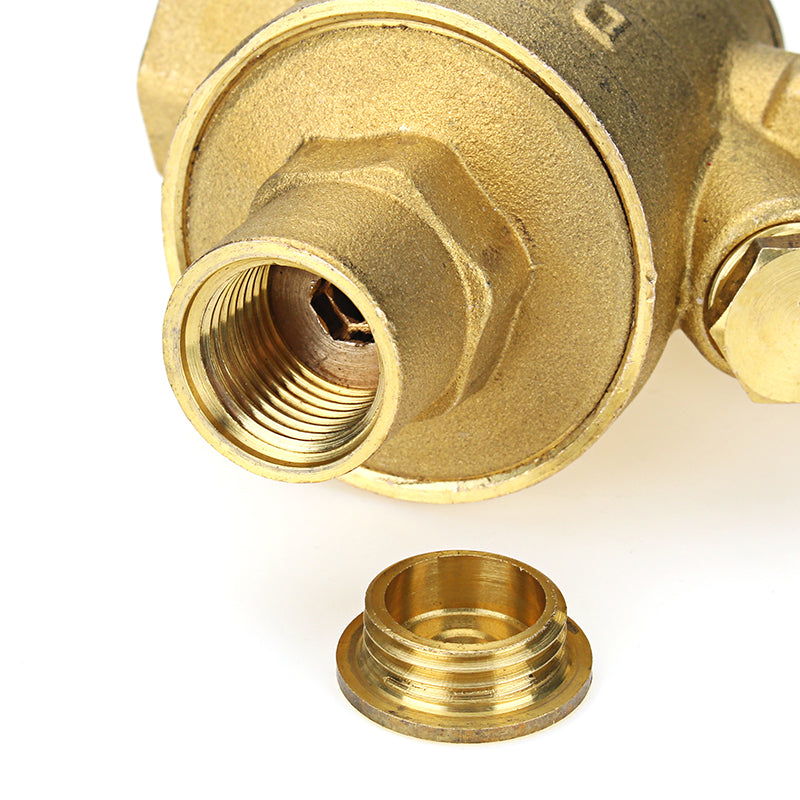 TMOK Brass Adjustable Water Heater Pressure Reducing Valve 1/2" 3/4" 1" 1-1/4" 1-1/2" 2" Safety Relief Valve Pressure Regulator Controller
