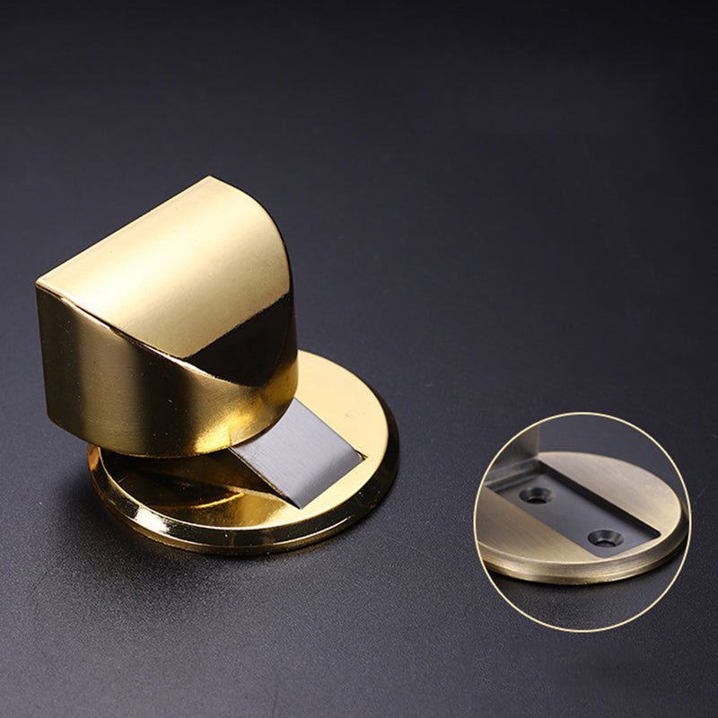 Solid Heavy Duty Zinc Alloy Magnetic Door Stopper Hidden Floor Mount Door Catch Free Punching Door Holder w/ 3M Sticker