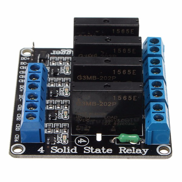 5V 4 Channel SSR G3MB-202P Solid State Relay High level Trigger Module For