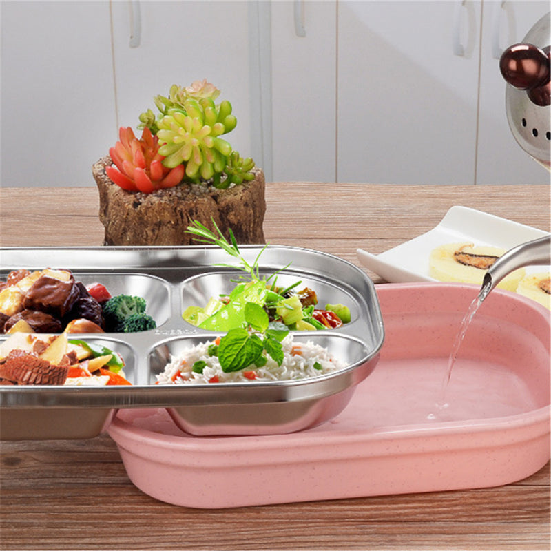 Thermal Insulated Stainless Steel Lunch Box Picnic Bento Food Storage Container
