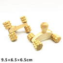 Wood Massager Manual Small Four Wheel Wooden Massager Manual Massager Whole Body Massager