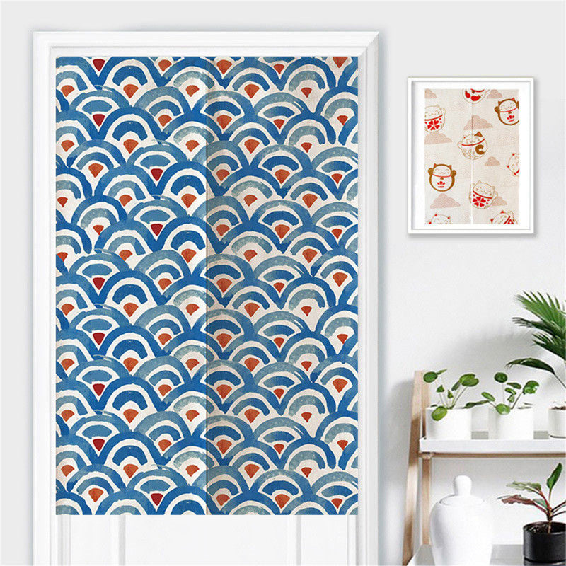 Japanese Noren Door Curtains Drape Tapestry Bar Kitchen Bath Room Divider Decor