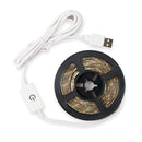 5M DC5V USB Waterproof 2835 LED Strip Light with Touch Dimmer Switch for TV Computer Camping Decor