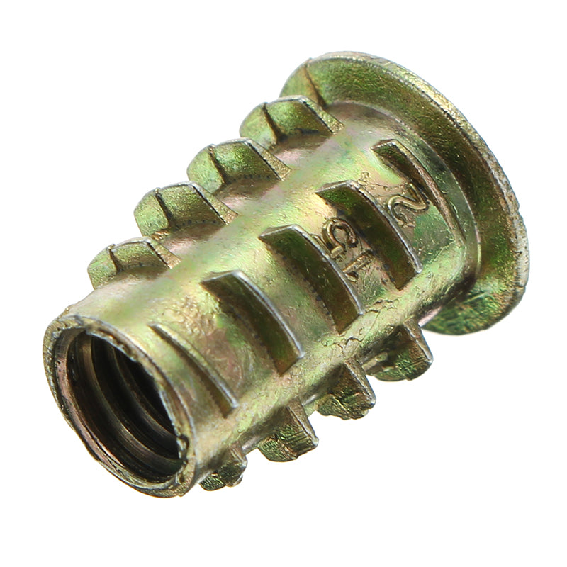 50Pcs M4 to M10 Zinc Alloy Wood Furniture Hex Socket Drive Threaded Insert Nut Assortment Kit