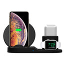 Bakeey 3 in 1 Fast QI Wireless Charger Stand Dock For iPhone 8 X XS Watch iwatch Airpod