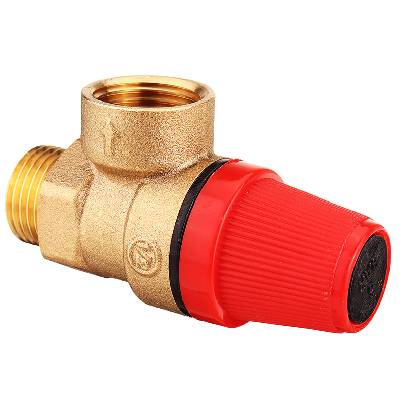 TMOK DN15 1/2'' 3Bar/6Bar Female Male Brass Pressure Relief  Valve Pressure Control Safety Valve Switch Pressure Regulator for Wall-Hanging Water Heater