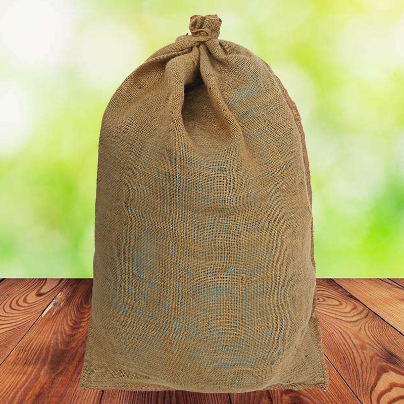 Large Hessian Jute Bag Grain Sack Sandbag Produce Kitchen Storage Bag 60x90CM