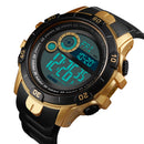 SKMEI 1480 Men Fashion Luminous Display Alarm Clock Compass Calories Distance Modes Smart Digital Watch