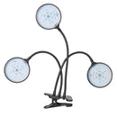 45W 78LED Three Head Red & Blue USB Powered Timing Dimmable Grow Light with Clip DC5V