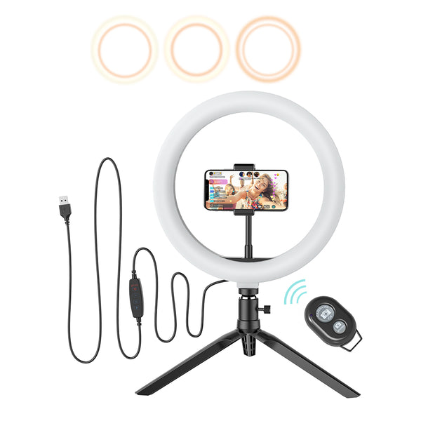 BlitzWolf BW-SL3 Flash LED Phone Holder Selfie Stick bluetooth Remote Live Removable Tripod Stand