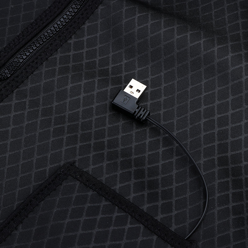 Electric 5V USB Heated Warm Cotton Vest Men Women 3S Warm Infrared Heating Coat Jacket