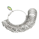 US Size Aluminum Ring Stick Sizer Mandrel Finger Guage Measuring Hammers