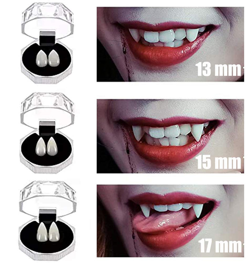 Get Coupons Halloween Cosplay Vampire Fangs Werewolf Teeth Fancy Dress Costume Accessory Tooth