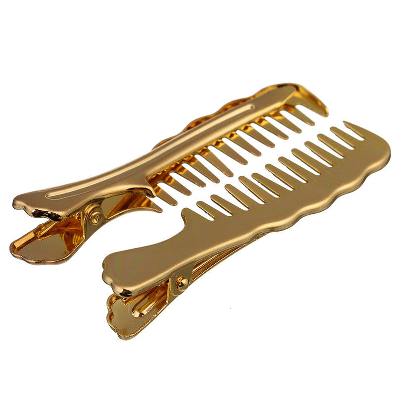 10pcs Comb Shape Alloy Hair Accessories Silver Antique Bronze Black Rhodium Color for Women Girls