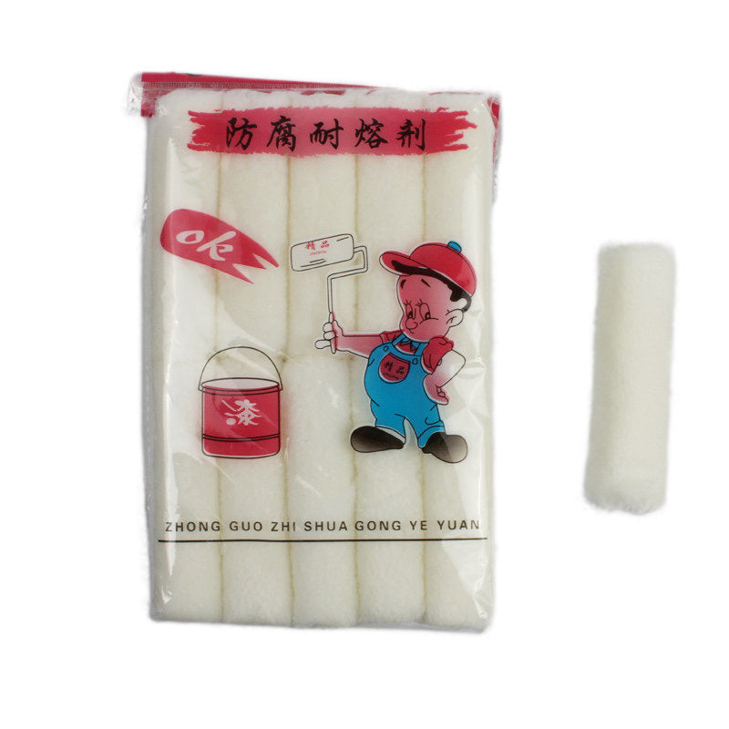 10pcs  4" Cotton Paint Roller Brush Core for Home Improvement Accessories