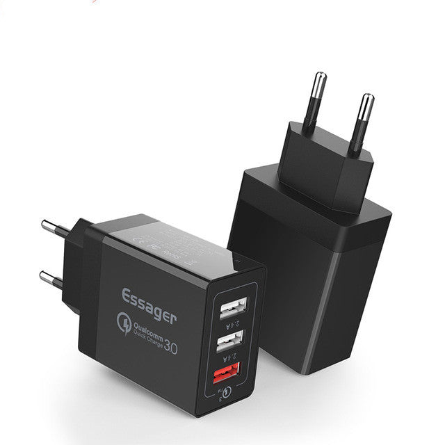 Essager Quick Charge 3.0 USB Charger 30W QC3.0 Fast Charging Turbo Wall Charger for iPhone Samsung Xiaomi