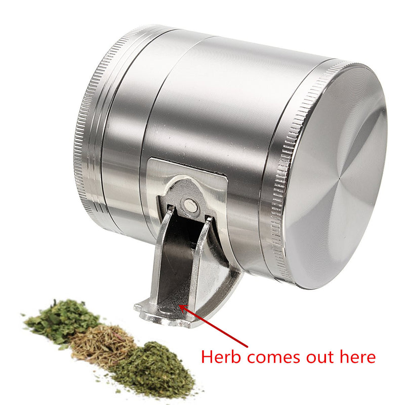 Multi Functional 63MM 2.48 Inch 4 layers CNC ZINC ALLOY Metal Herb Grinder Crusher Smoke Grinder