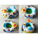 Inflatable Car Kids Swimming Ring Baby Toddler Swimming Pool Toy Children Float Seat Boat Ring