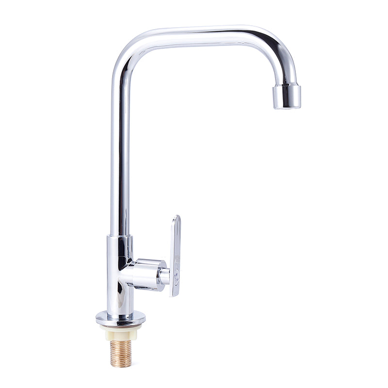 360 Rotation Single Hole Faucet Wash Basin Cold Water Mixer Taps Kitchen Tool