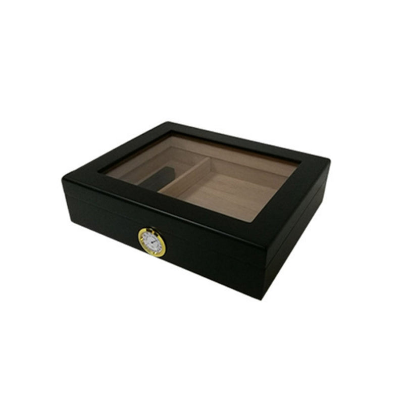 Humidor Box Storage Cedar Wood Wooden Lined Jewelry Box Humidifier Hygrometer